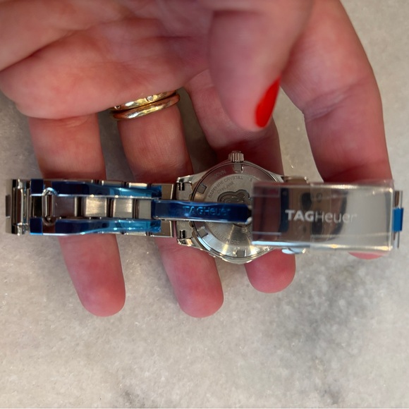 Tag Heuer Ladies Aquaracer 300 Diamond Mother of Pearl watch - Picture 6 of 7